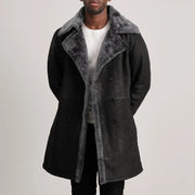 
Charles معطف جلد فاخر بني Shearling معطف جلد فاخر رجالي - عرض أمامي وقَصّة مفصلة أنيقة | شراء أونلاين عبر المتجر الرسمي
