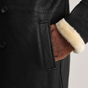 
Charles معطف جلد فاخر بني Shearling معطف جلد فاخر رجالي – alternate product view 6