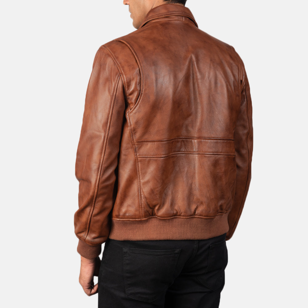 Coffmen جاكيت بومبر جلد رجالي – alternate product view 5