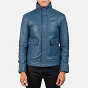 Columbus جاكيت بومبر جلد رجالي – alternate product view 4