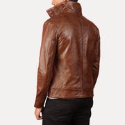 Columbus جاكيت بومبر جلد رجالي – alternate product view 5