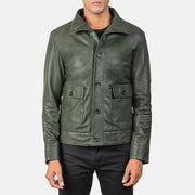 Columbus جاكيت بومبر جلد رجالي – alternate product view 1