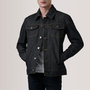 
Conard Faded أسود Denim Trucker جاكيت جلد رجالي For Men جلد بقر طبيعي أسود فاخر - عرض أمامي وقَصّة مفصلة أنيقة | شراء أونلاين عبر المتجر الرسمي