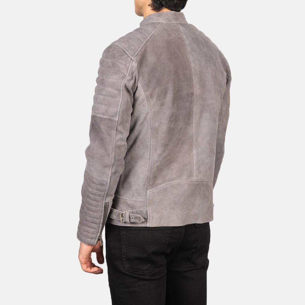 Damian جاكيت بايكر جلد رجالي – alternate product view 5