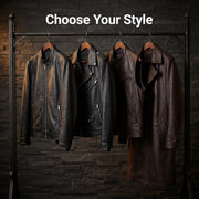 Design Your Custom Leather Jacket | Free Shipping &amp; Alteration - Lateral Side Profile View Showing Sleeve Cut &amp; Athletic Taper Fit