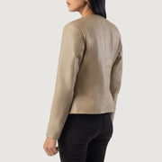 Authentic Sheepskin Leather with Semi-aniline Finish Grain Texture &amp; Heavy-Duty Seam Stitching Detail