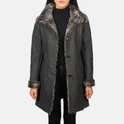 
Erica Shearling معطف جلد فاخر نسائي – alternate product view 1