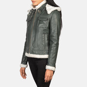 Fiona Hooded جاكيت فرو شيرلينج نسائي – alternate product view 3