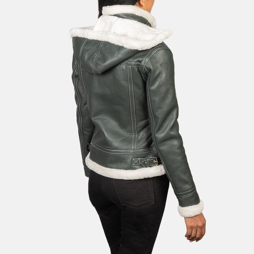 Fiona Hooded جاكيت فرو شيرلينج نسائي – alternate product view 5