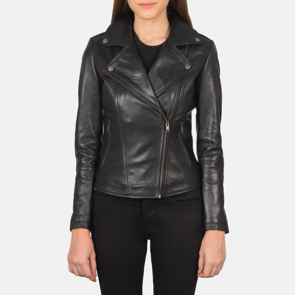 Flashback Leather Biker Jacket – alternate product view 1