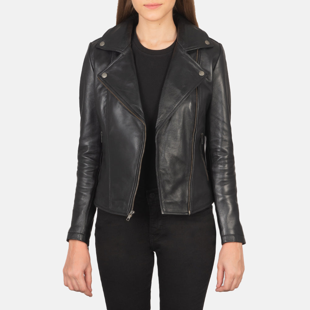 Flashback Leather Biker Jacket – alternate product view 2