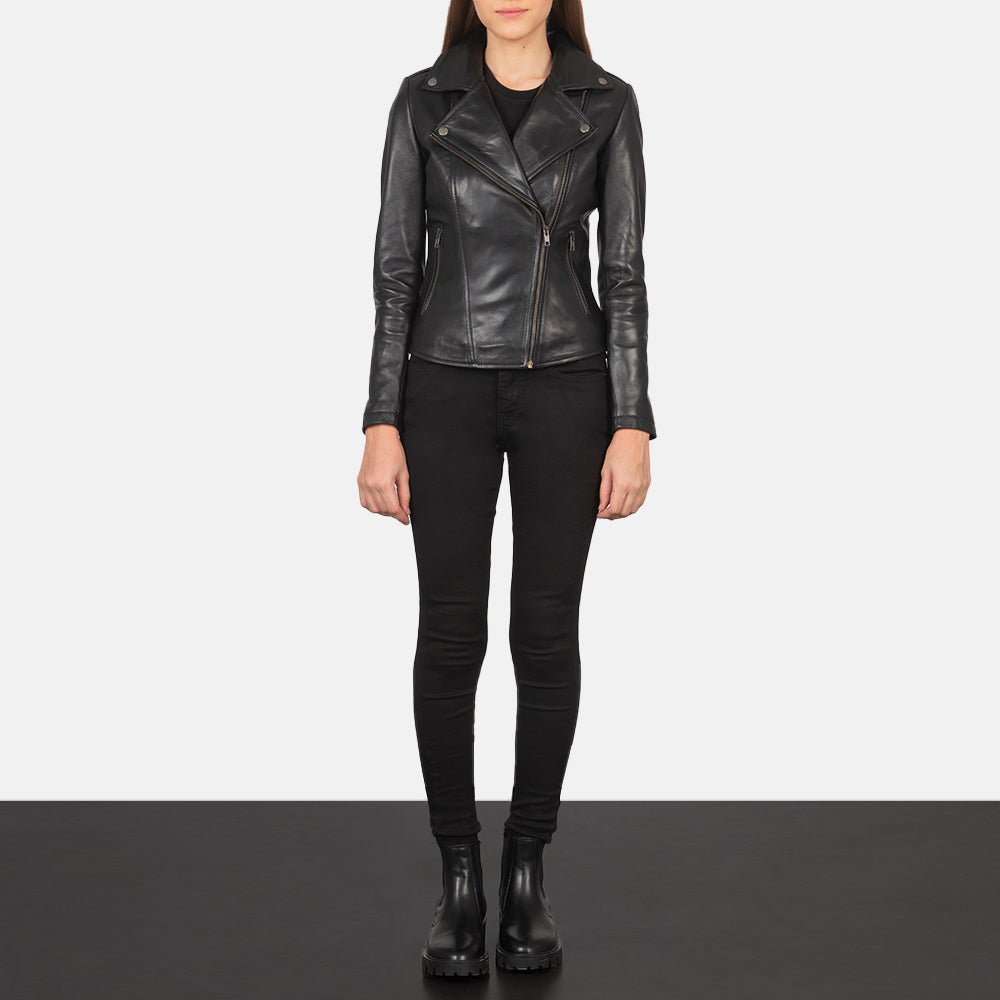 Flashback Leather Biker Jacket – alternate product view 3