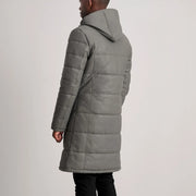 
Floyd معطف جلد فاخر بيج تان Puffer جاكيت جلد رجالي – alternate product view 5