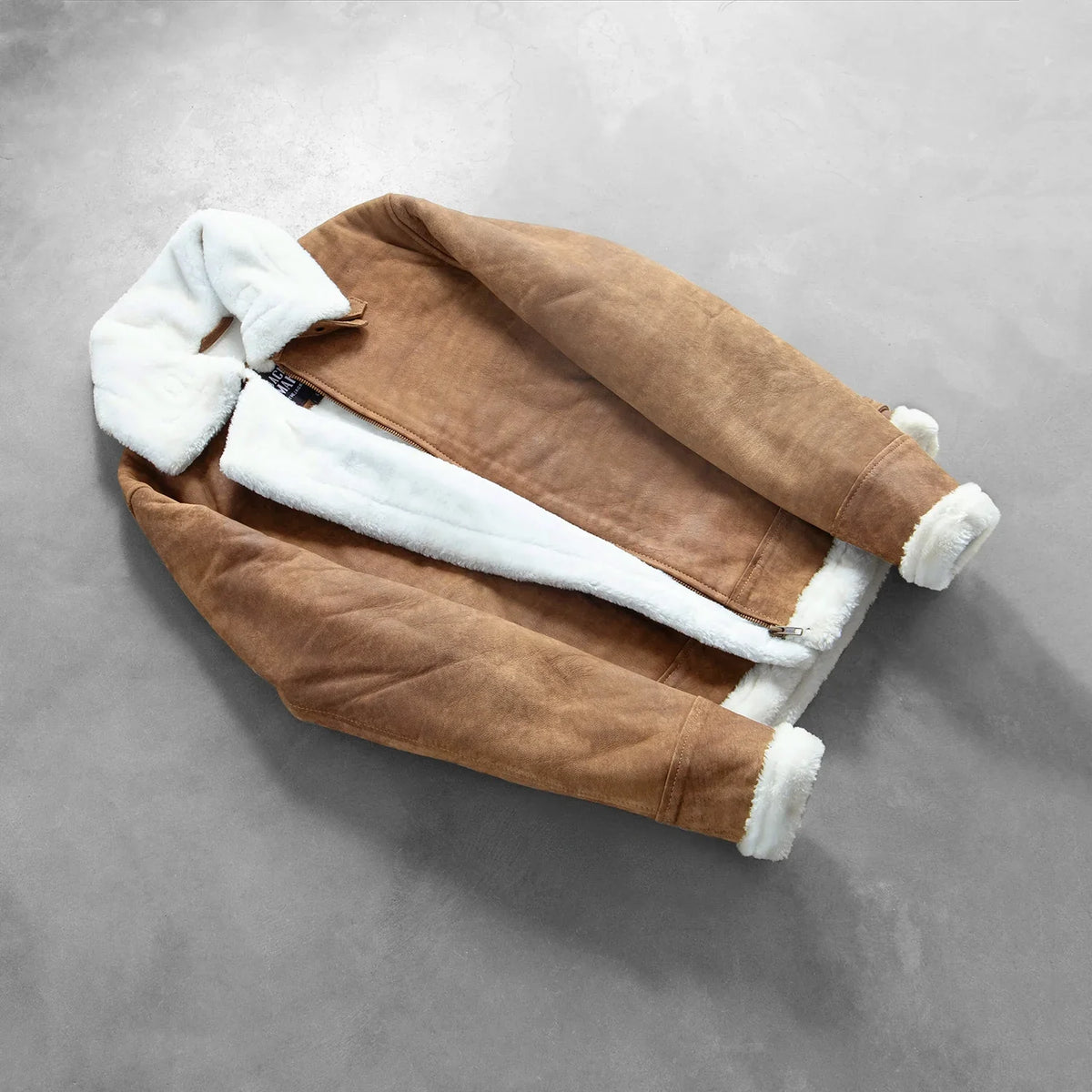 Francis B-3 أسود جاكيت بومبر جلد رجالي – alternate product view 8