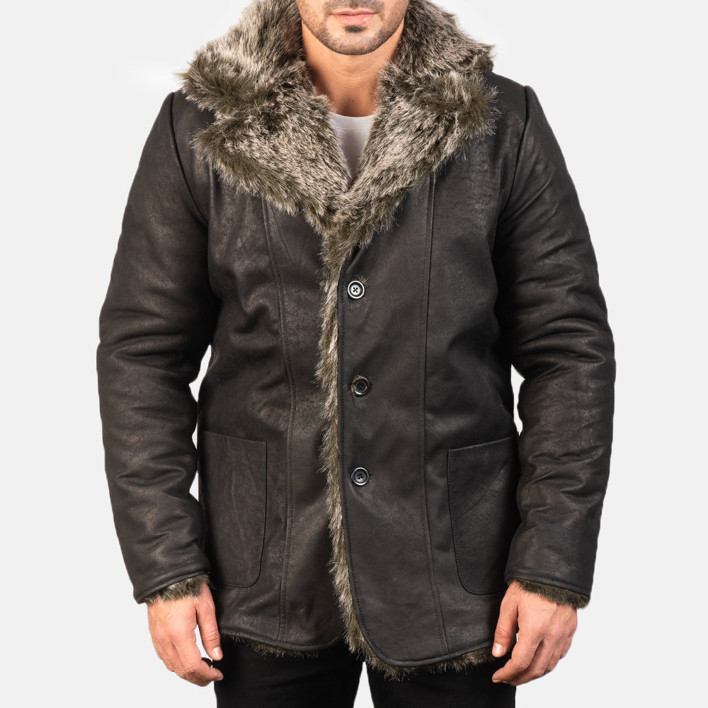 Furlong معطف جلد Beige معطف جلد رجالي – alternate product view 4