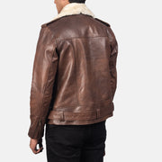 Furton جاكيت بايكر جلد رجالي – alternate product view 5