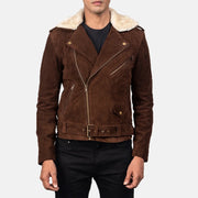 Furton جاكيت بايكر جلد رجالي – alternate product view 4