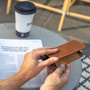 Cognac Glasses Case Maplewood نسائي, detail view 1