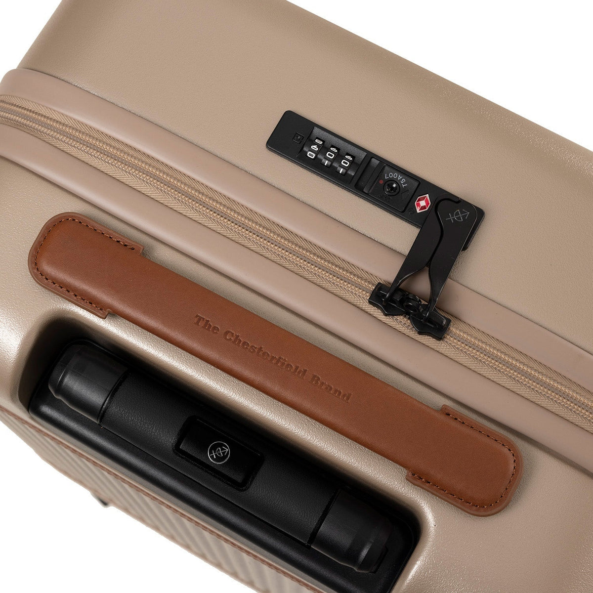 Tailored Rib Cuffs &amp; Hem Craftsmanship Construction Detail on Hand Luggage Suitcase Zuna نسائي