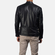 Authentic Cowhide Leather Grain Texture &amp; Heavy-Duty Seam Stitching Detail
