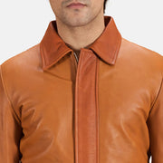 Authentic Sheepskin Leather with Semi-aniline Finish Grain Texture & Heavy-Duty Seam Stitching Detail