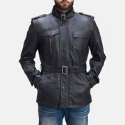 Authentic Sheepskin Leather with Semi-aniline Finish Grain Texture &amp; Heavy-Duty Seam Stitching Detail