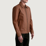 Inferno Leather Brown Jacket – alternate product view 2