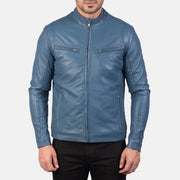 Ionic جاكيت بايكر جلد رجالي – alternate product view 4