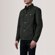 
Irwin Olive Waxed Canvas Field جاكيت جلد رجالي For Men - عرض جانبي يوضح قَصّة الأكمام المريحة