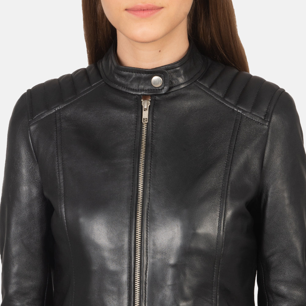 Kelsee جاكيت بايكر جلد نسائي – alternate product view 6