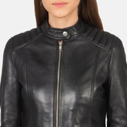 Kelsee جاكيت بايكر جلد نسائي – alternate product view 6