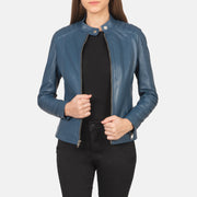 Kelsee جاكيت بايكر جلد نسائي – alternate product view 1