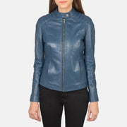 Kelsee جاكيت بايكر جلد نسائي – alternate product view 4