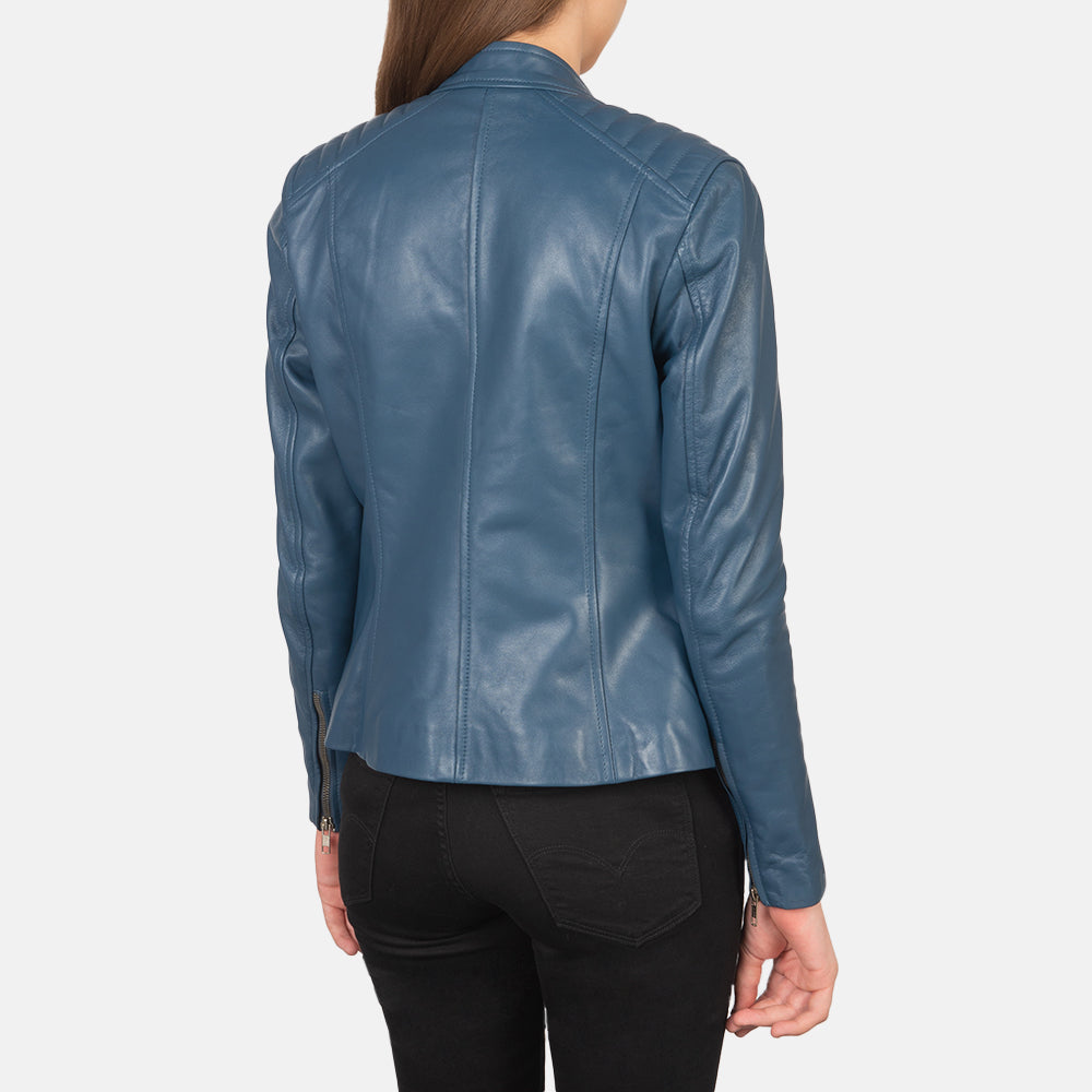 Kelsee جاكيت بايكر جلد نسائي – alternate product view 5