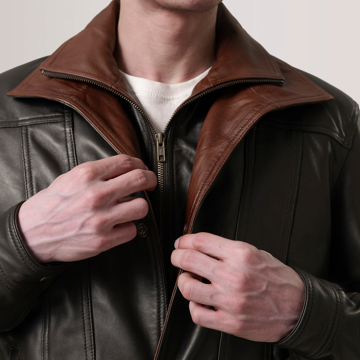 Klen جاكيت جلد رجالي – alternate product view 6