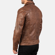 Lavendard جاكيت بايكر جلد رجالي – alternate product view 6