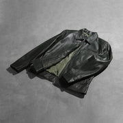 Lavendard جاكيت بايكر جلد رجالي – alternate product view 7