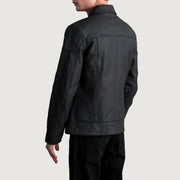 Lavendard جاكيت بايكر جلد رجالي – alternate product view 6