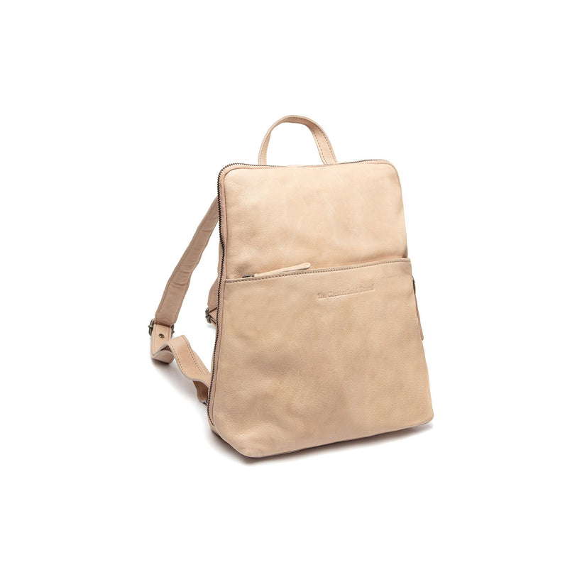 Bern Full-Grain Leather Backpack in Classic 100% Full-Grain Leather - Full Exterior Front Profile View | Buy Online