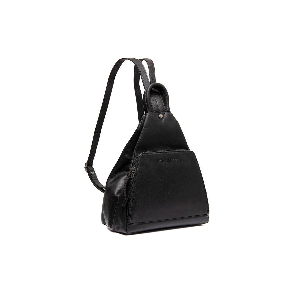 Howard Full-Grain Leather Backpack نسائي in Classic 100% Full-Grain Leather - Full Exterior Front Profile View | Buy Online