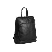 Naomi Full-Grain Leather Backpack نسائي in Classic 100% Full-Grain Leather - Full Exterior Front Profile View | Buy Online