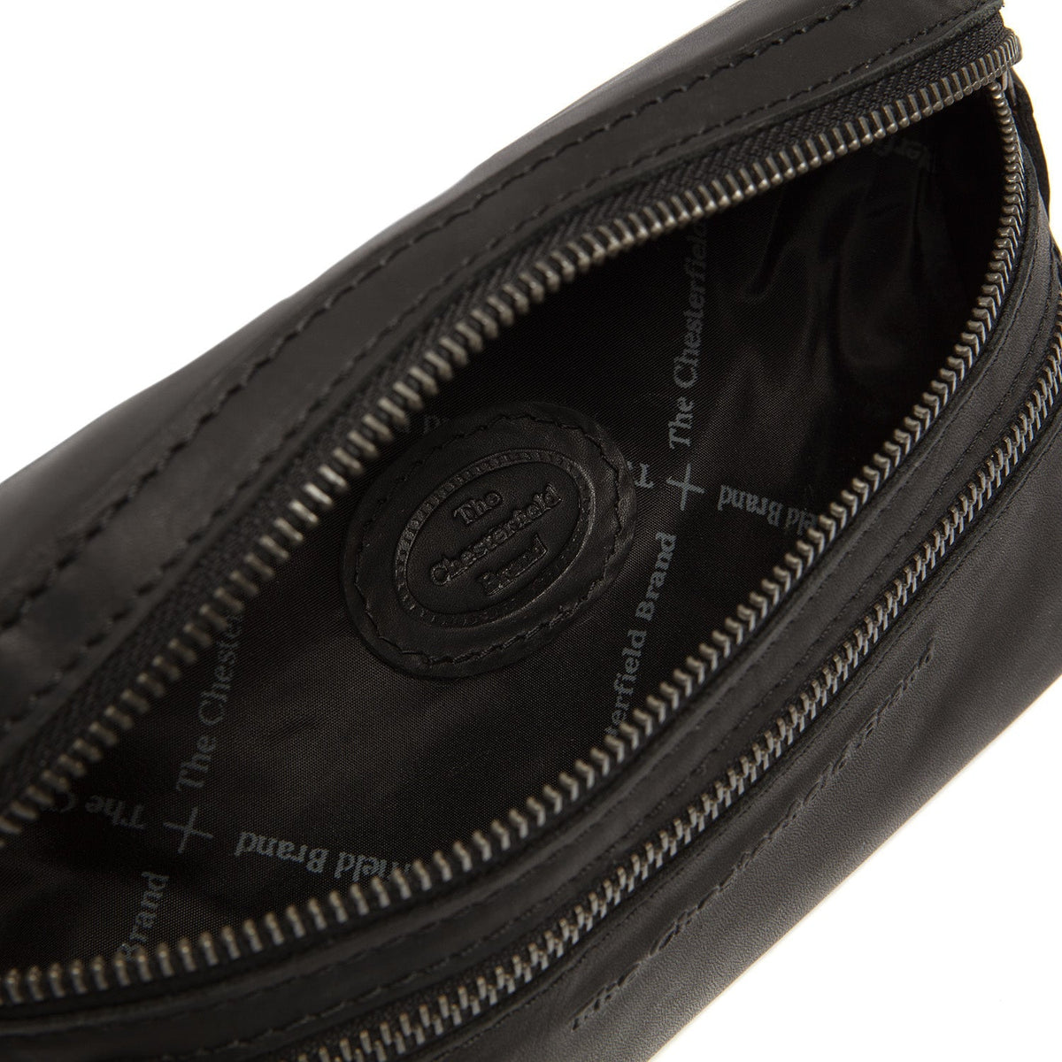 Toronto Full-Grain Leather Belt Bag نسائي - Structured Side Profile Showing Gusset Depth &amp; Expansion Capacity