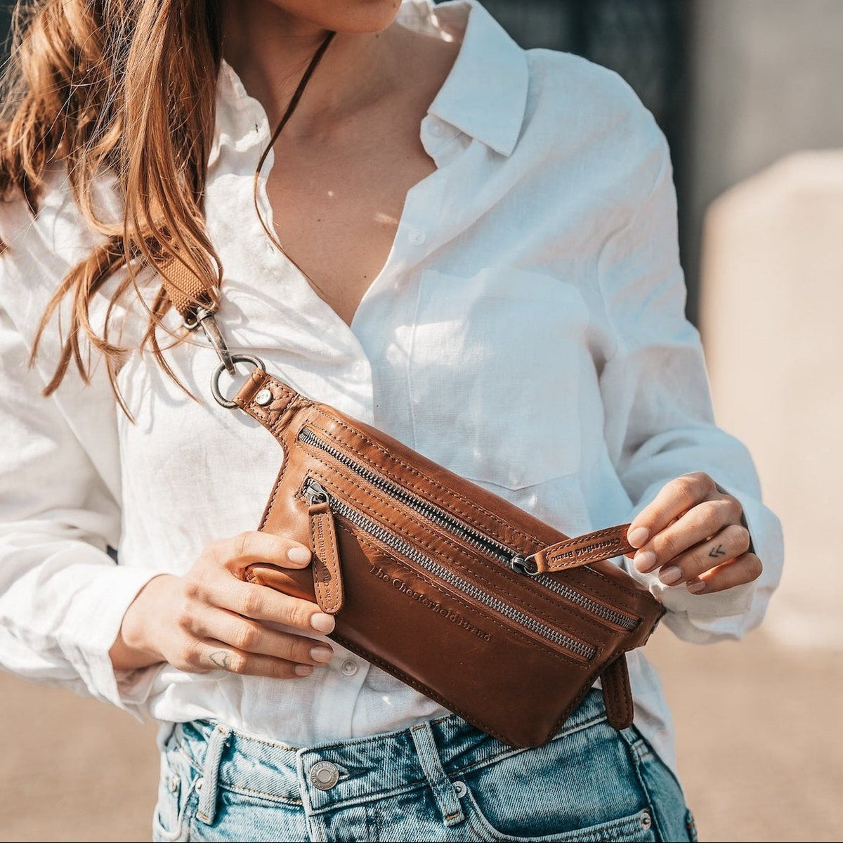 Toronto Full-Grain Leather Belt Bag نسائي – alternate product view 2