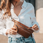 Toronto Full-Grain Leather Belt Bag نسائي – alternate product view 2