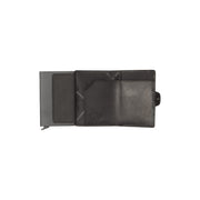 
Classic 100% Full-Grain Leather Card Holder - عرض خلفي يوضح أحزمة الجلد المقواة والخياطة المتقنة