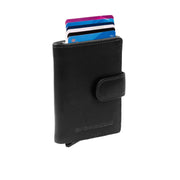 Loughton Full-Grain Leather Card Holder نسائي in Classic 100% Full-Grain Leather - Full Exterior Front Profile View | Buy Online