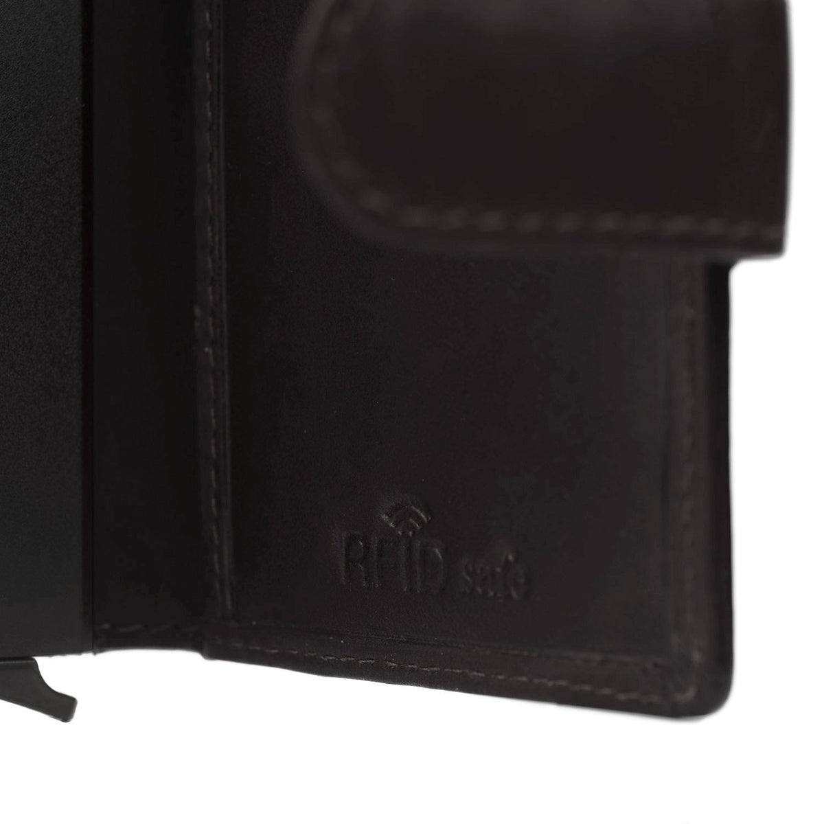 Brown Leather Card Holder Palma, detail view 5