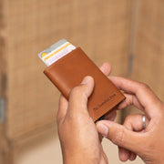 Palma Full-Grain Leather Card Holder نسائي – alternate product view 2