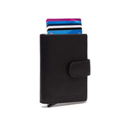 Prague Full-Grain Leather Card Holder نسائي in Classic 100% Full-Grain Leather - Full Exterior Front Profile View | Buy Online