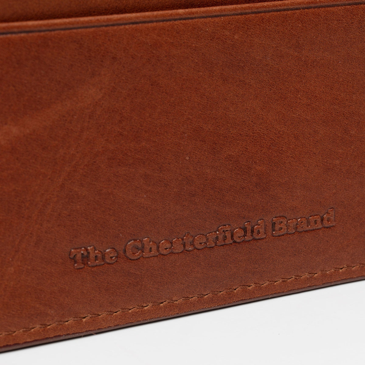 Cognac Leather Card Wallet نسائي, detail view 4